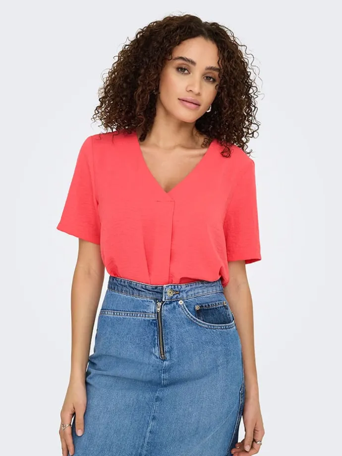 Shirt in Koralle