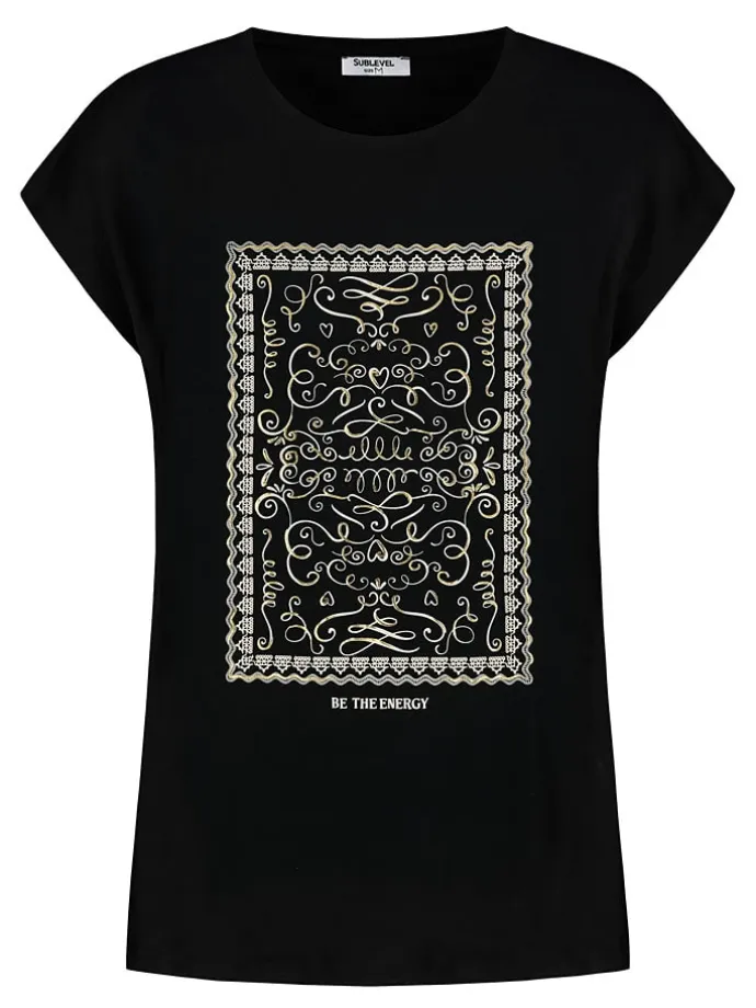 Shirt in Schwarz