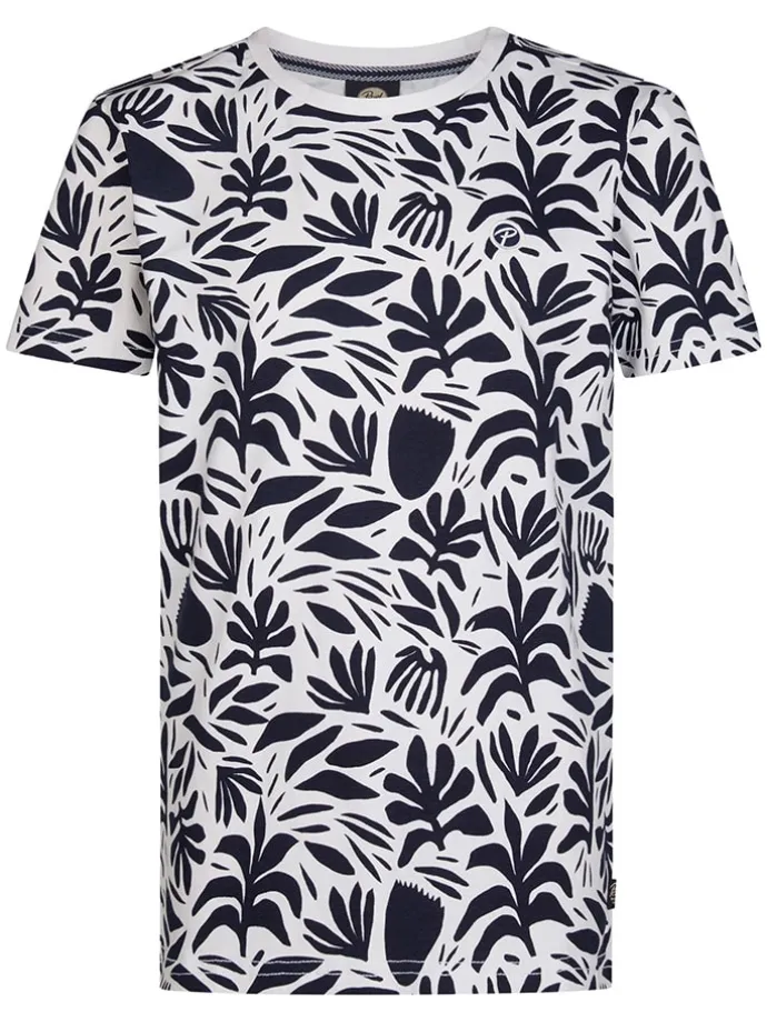 Shirt in Schwarz/ Weiß