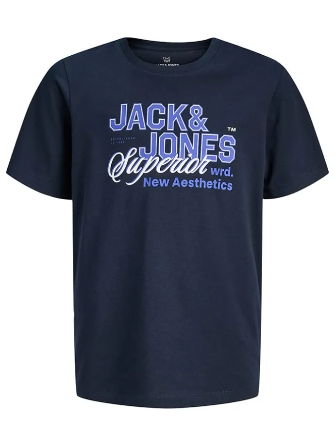Shirt "Logo" in Dunkelblau