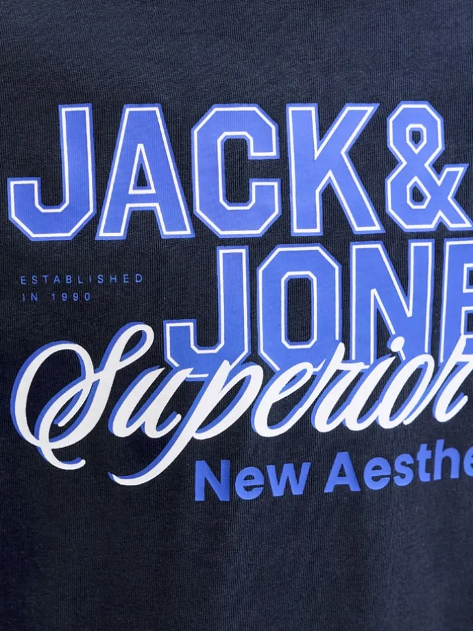 Shirt "Logo" in Dunkelblau