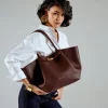 Shopper "Prato" in Burgund - (B)52 x (H)27 x (T)13 cm