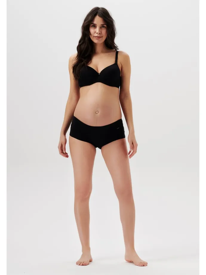Short Cotton Melange in Black