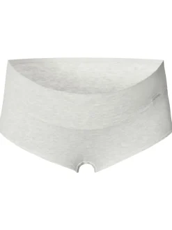 Short Cotton Melange in Light Grey Melange