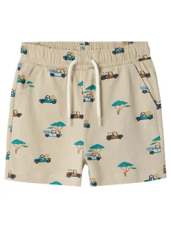 Shorts "Jivan" in Beige/ Türkis