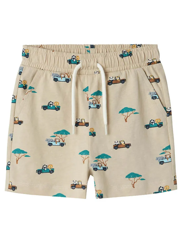 Shorts "Jivan" in Beige/ Türkis