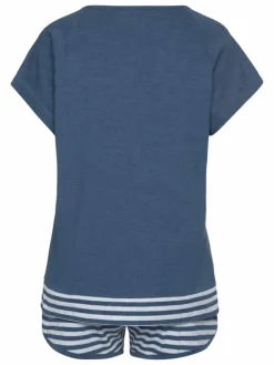 Shorty in blau-meliert