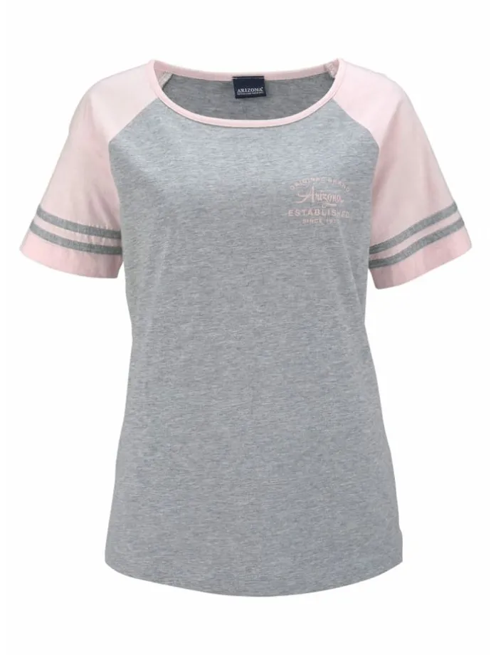 Shorty in grau-rosa