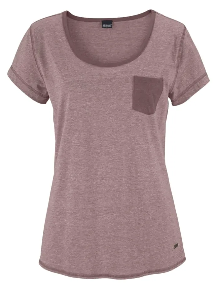 Shorty in mauve-meliert