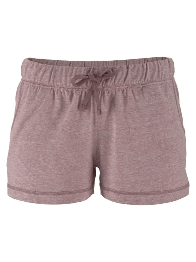 Shorty in mauve-meliert
