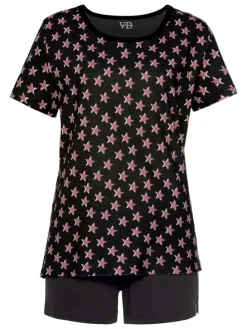 Shorty in schwarz, flieder