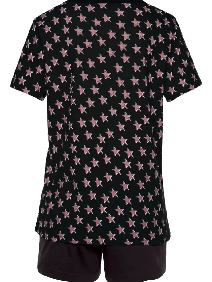 Shorty in schwarz, flieder