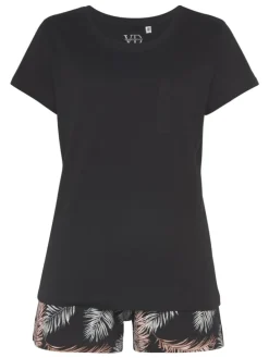 Shorty in schwarz gemustert