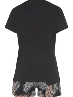 Shorty in schwarz gemustert