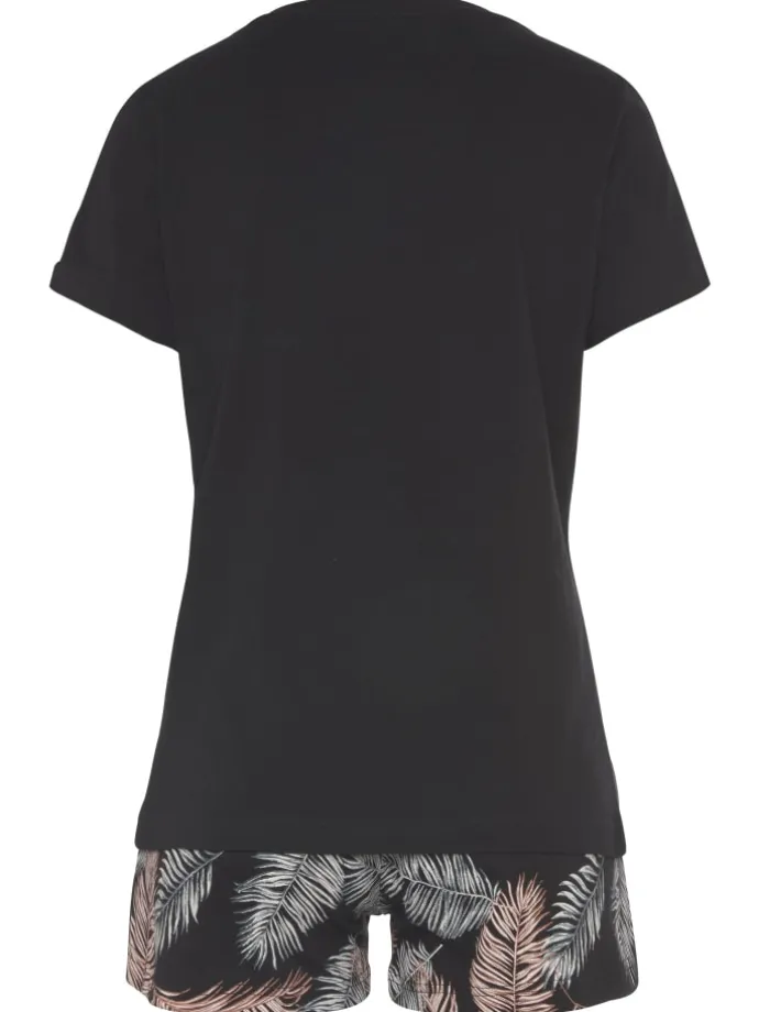 Shorty in schwarz gemustert