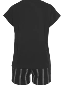Shorty in schwarz-gestreift