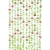 Sichtschutz-Vorhang in Grün/ Rosa - (L)190 x (B)90 cm