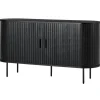 Sideboard BARAWOH in Eiche Schwarz