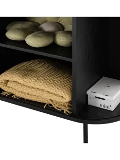 Sideboard BARAWOH in Eiche Schwarz