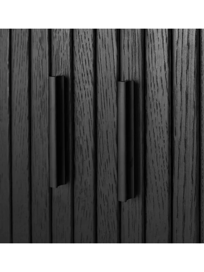 Sideboard BARAWOH in Eiche Schwarz