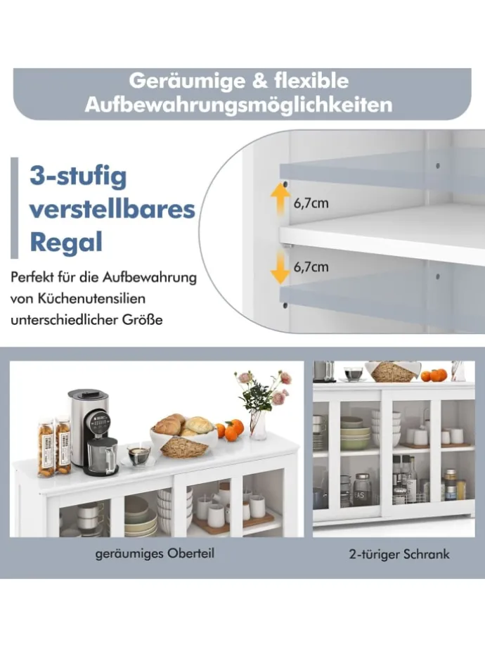 Sideboard in Weiß
