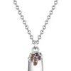 Silber-Halskette mit Anhänger - (L)35 cm
