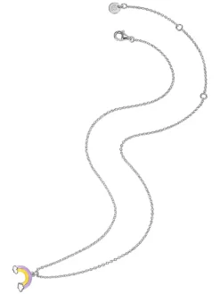 Silber-Halskette mit Anhänger - (L)35 cm
