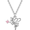 Silber-Halskette mit Anhänger - (L)35 cm