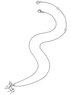 Silber-Halskette mit Anhänger - (L)35 cm