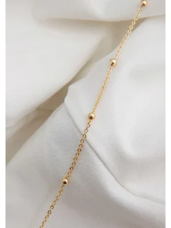 Silber-Halskette mit Schmuckelemente - (L)45 cm