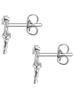 Silber-Ohrstecker mit Edelsteinen