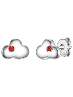 Silber-Ohrstecker mit Edelsteinen