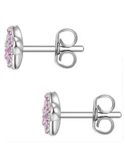 Silber-Ohrstecker mit Edelsteinen