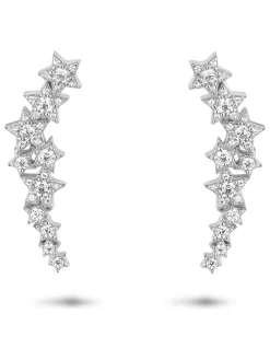 Silber-Ohrstecker mit Edelsteinen