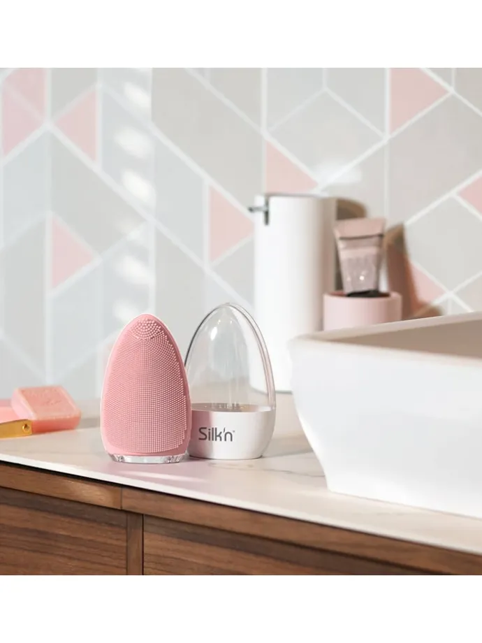 Silikon-Gesichtsbürste "Bright" in Rosa