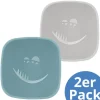 Silikon-Schale 2er Pack mit Saugnapf - Monster in blau,grau
