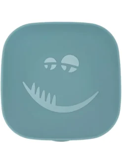Silikon-Teller mit Saugnapf - Monster - in blau