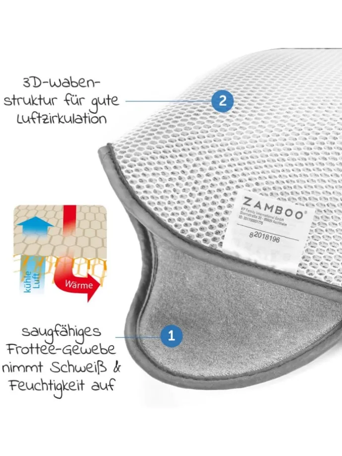 Sitzauflage für Babyschale Cool & Dry - in grau