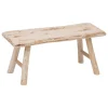 Sitzbank "Woody" in Beige - (B)70 x (H)31 x (T)26 cm