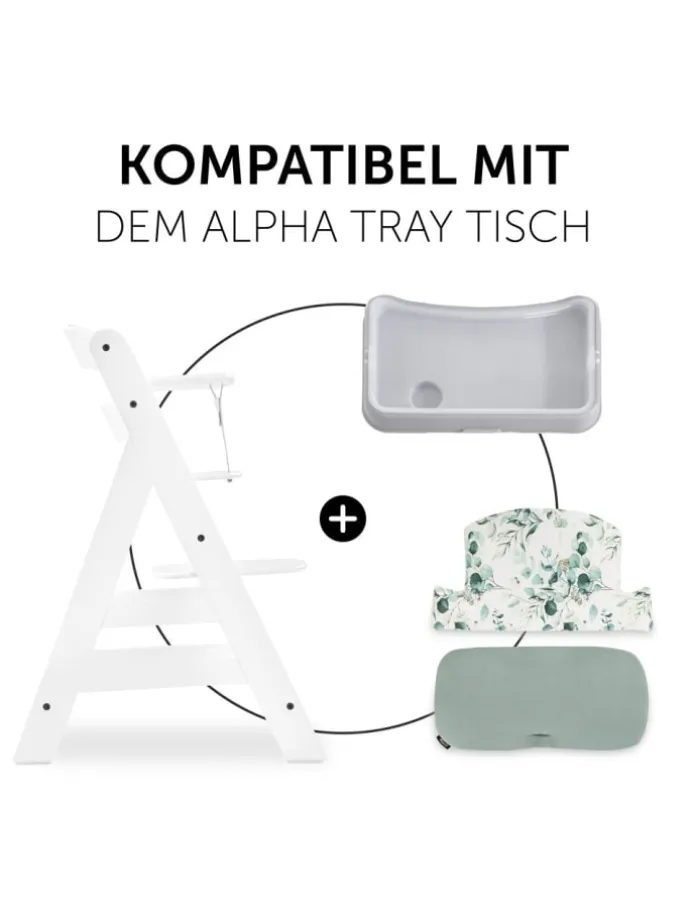 Sitzkissen / Hochstuhlauflage für Alpha Hochstuhl in gruen,bunt