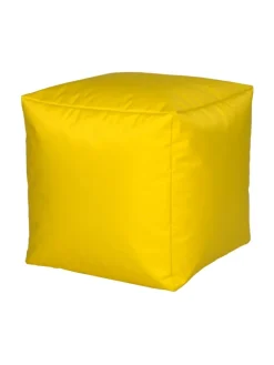 Sitzwürfel Nylon gelb 40/40/40 cm in Gelb