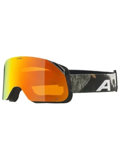 Ski-/ Snowboardbrille "Blackcomb" in Schwarz/ Orange