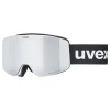 Ski-/ Snowboardbrille "Pwdr FM" in Silber/ Schwarz