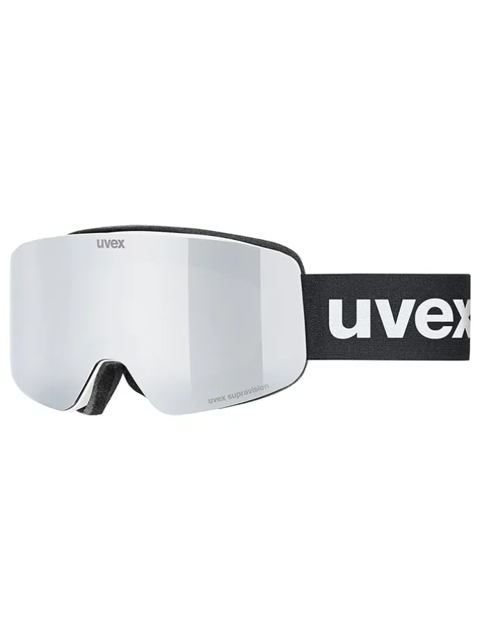 Ski-/ Snowboardbrille "Pwdr FM" in Silber/ Schwarz