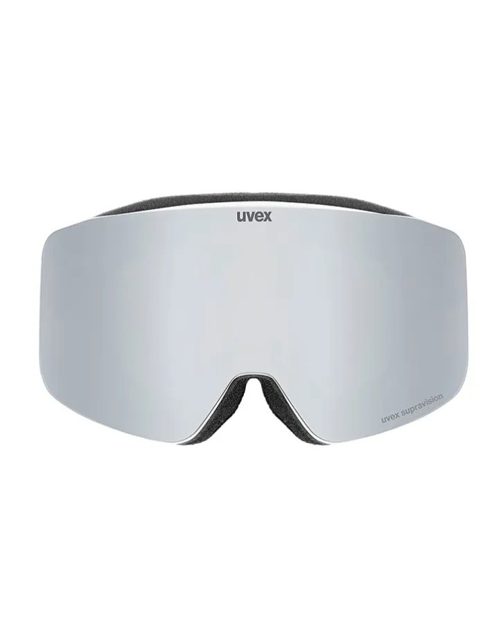 Ski-/ Snowboardbrille "Pwdr FM" in Silber/ Schwarz