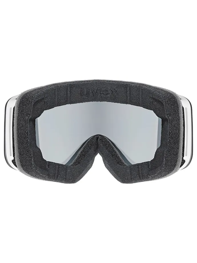 Ski-/ Snowboardbrille "Pwdr FM" in Silber/ Schwarz