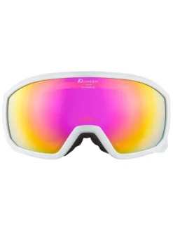 Ski-/ Snowboardbrille "Scarabeo JR" in Weiß/ Pink