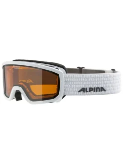 Ski-/ Snowboardbrille "Scarabeo JR" in Weiß/ Orange