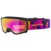 Ski-/ Snowboardbrille "Scarabeo JR" in Schwarz/ Pink/ Gelb