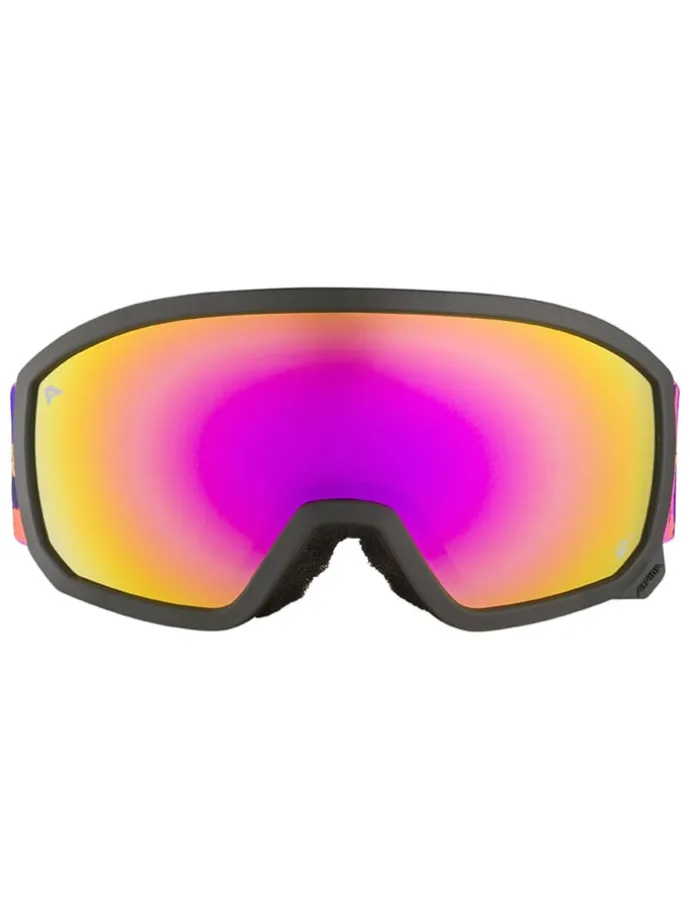 Ski-/ Snowboardbrille "Scarabeo JR" in Schwarz/ Pink/ Gelb